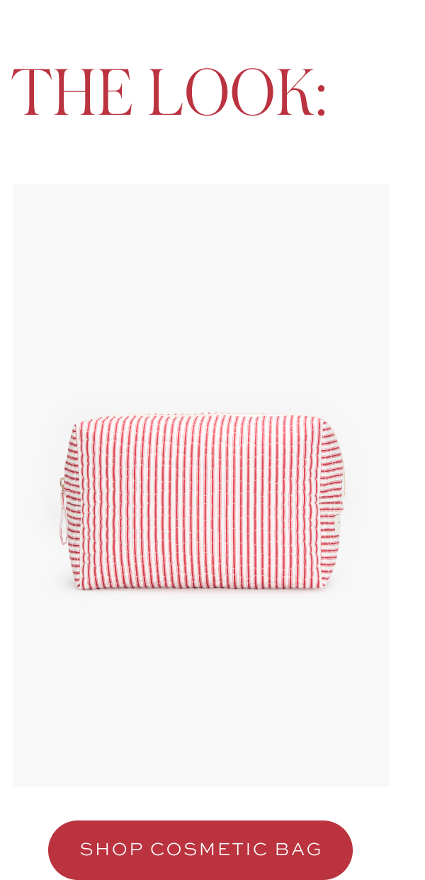 The Cosmetic Bag. Shop Now.