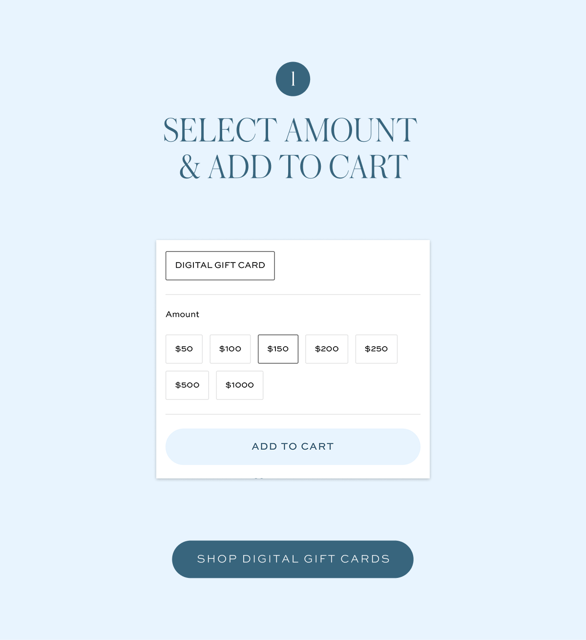 Shop digital gift cards.