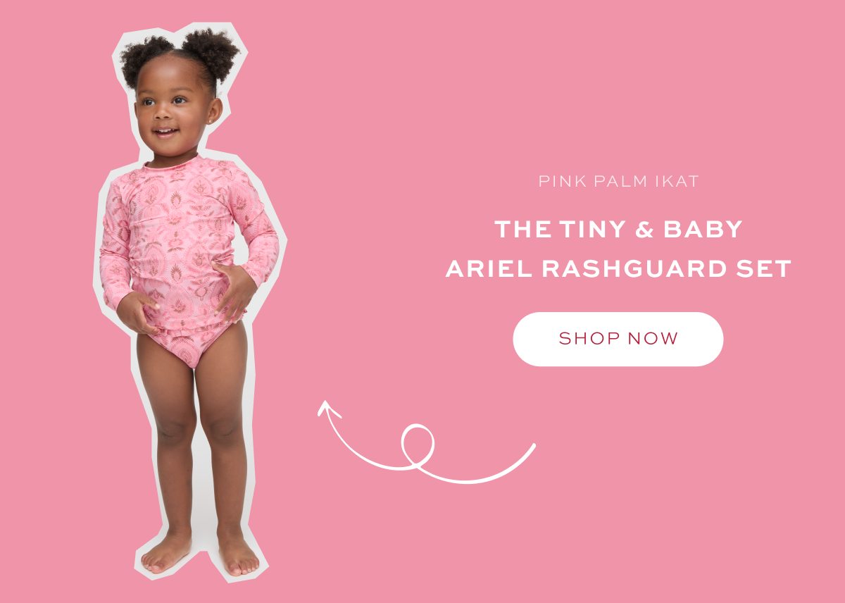 The Tiny Ariel Rashguard Set. Shop Now