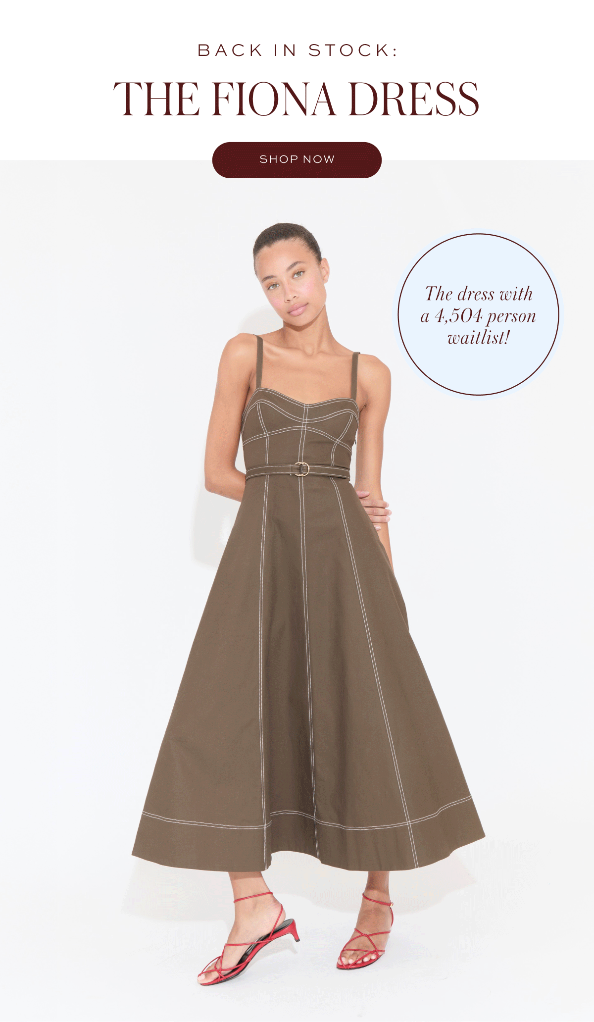 BACK IN STOCK: The Fiona Dress BACK IN STOCK: The Fiona Dress