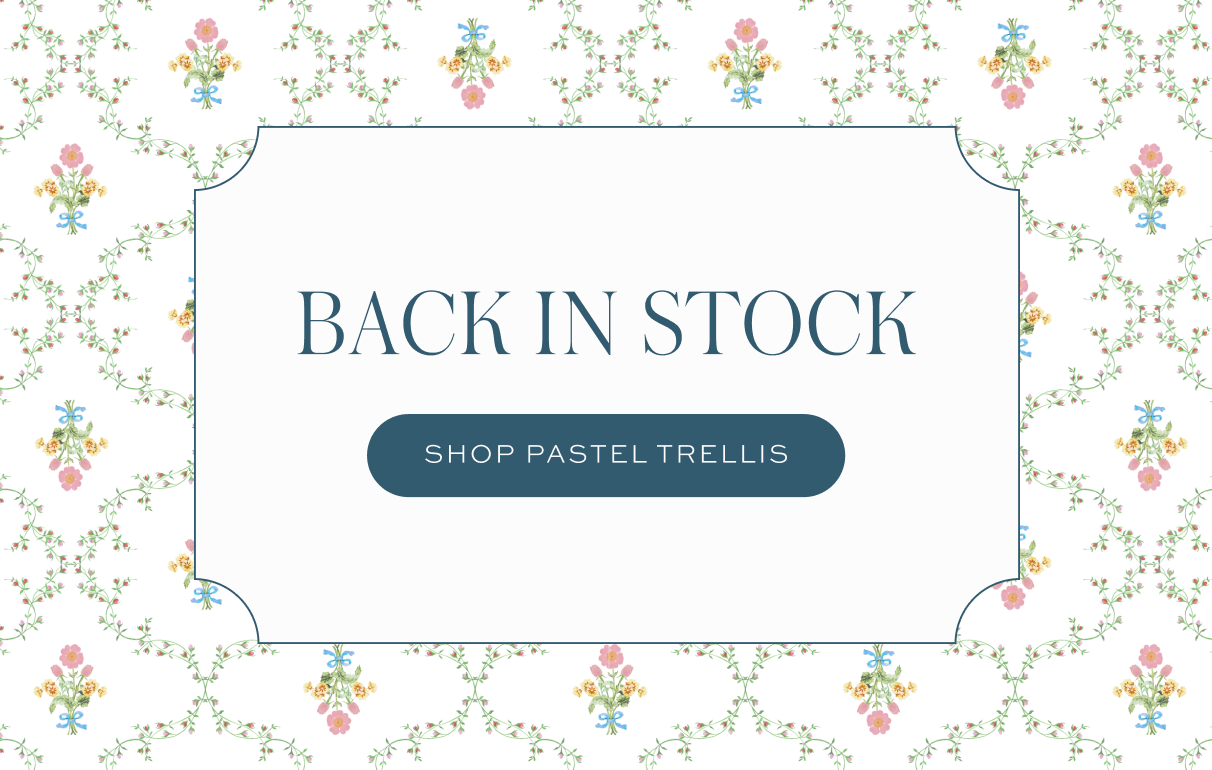 Back in stock, Shop Pastel Trellis