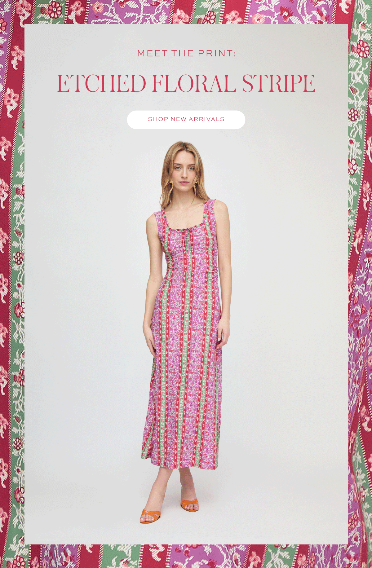 Meet the Print: Etched Floral Stripe