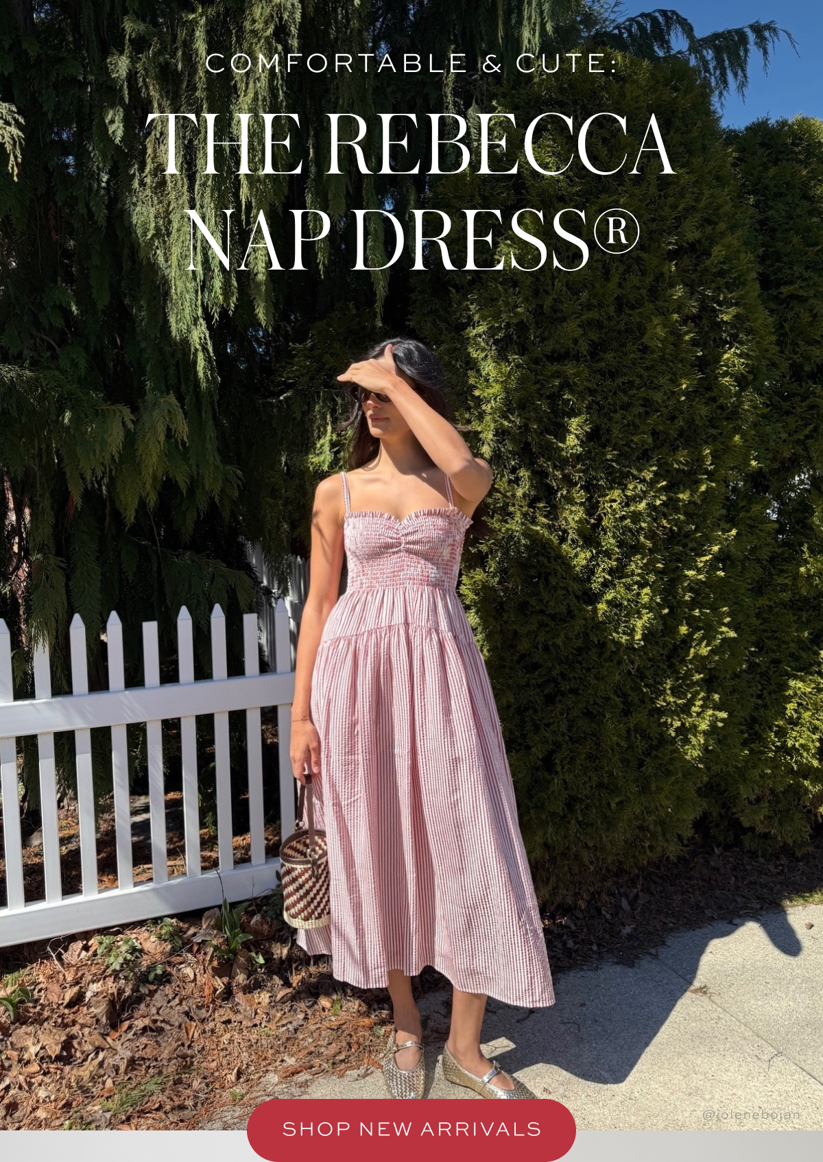 The Rebecca Nap Dress. Shop Now.