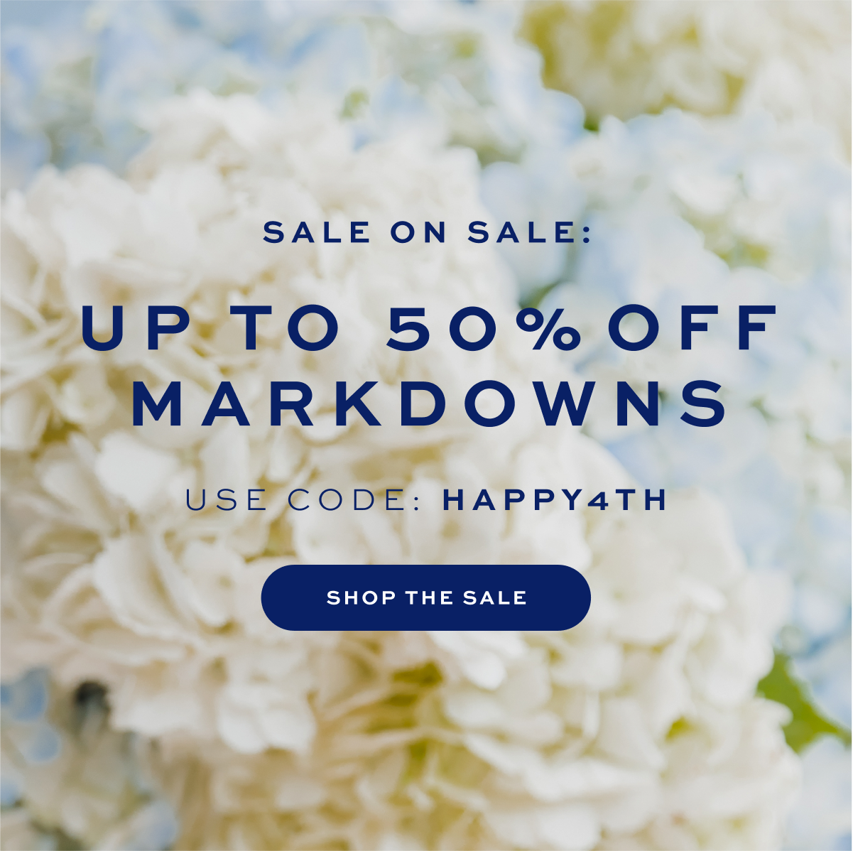 SALE ON SALE: UP TO 50% OFF MARKDOWNS