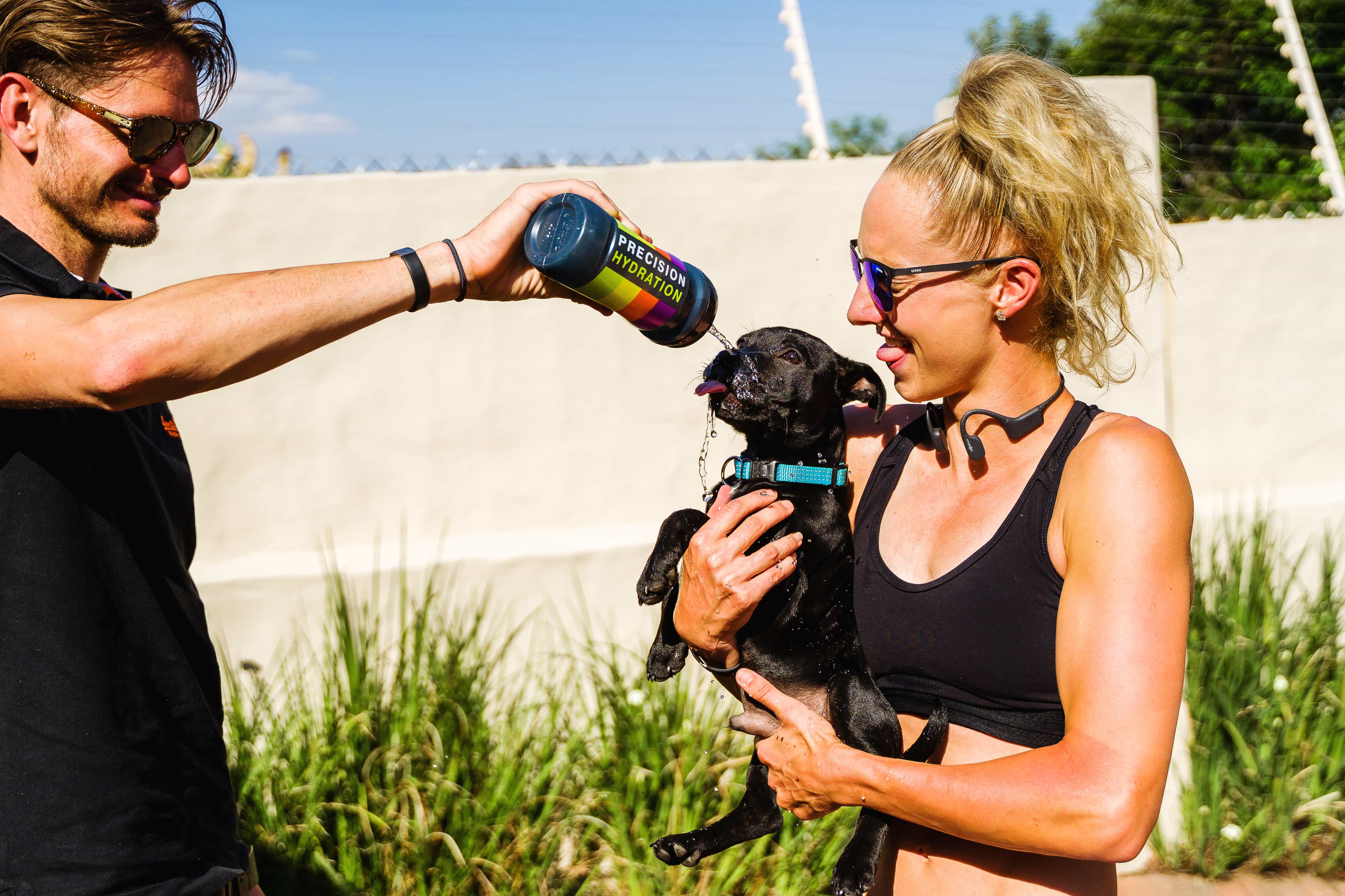 Emma Pallant-Browne and her pup