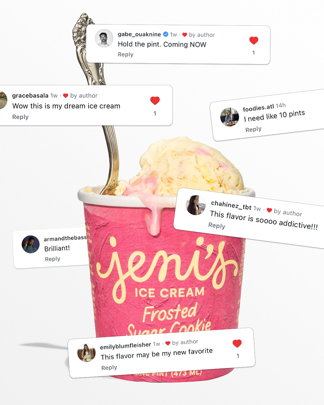 a pint of Frosted Sugar Cookie with social comments
