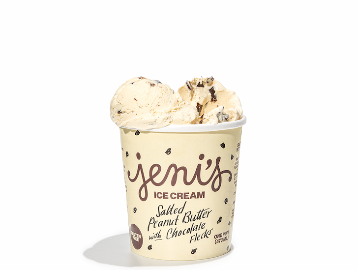 Salted Peanut Butter with Chocolate Flecks ice cream