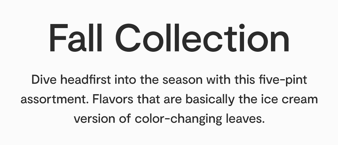 Fall Collection Fall Collection