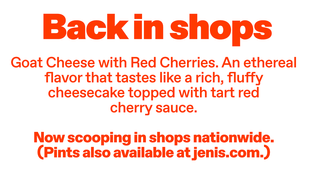 Goat Cheese with Red Cherries