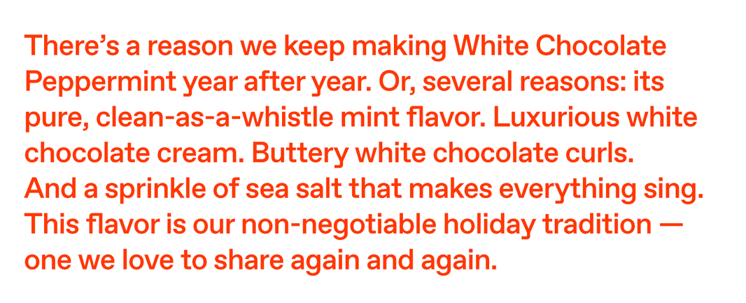 White Chocolate Peppermint