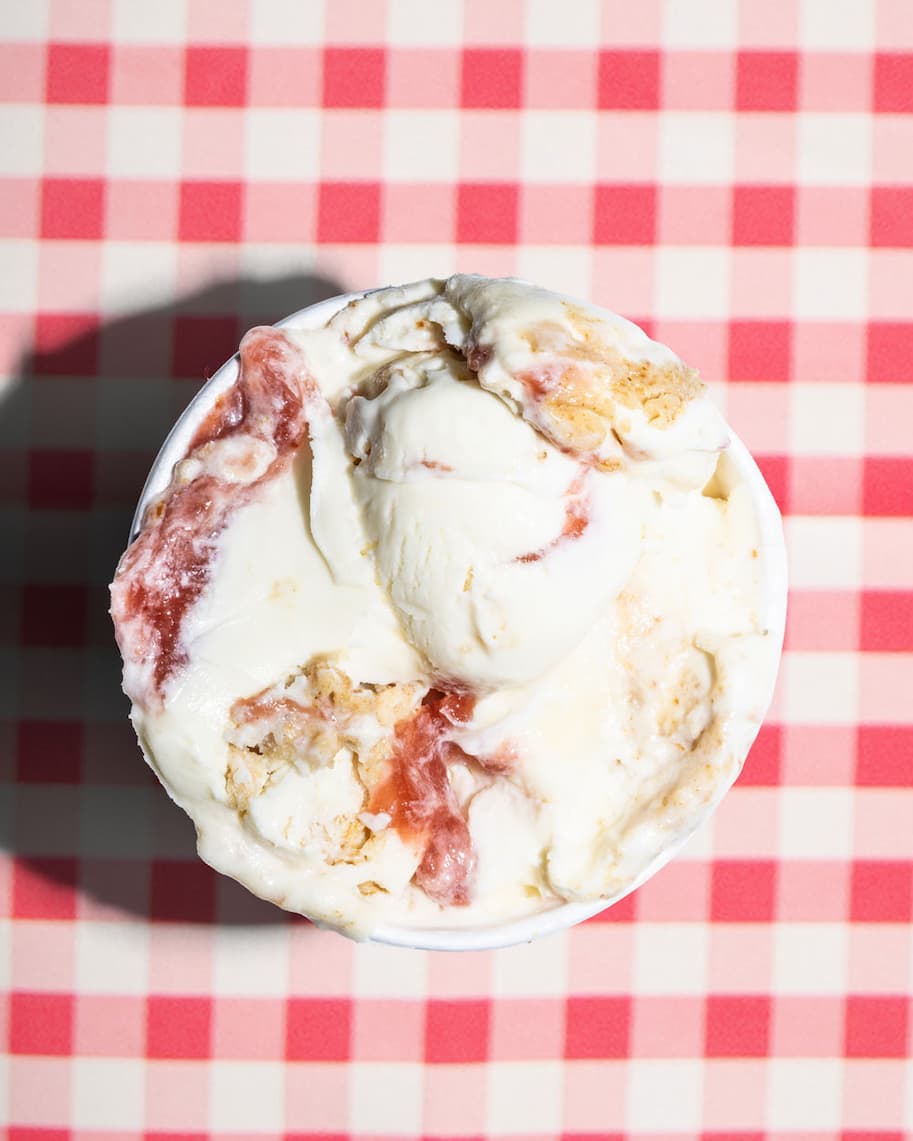 Strawberry Pretzel Pie ice cream