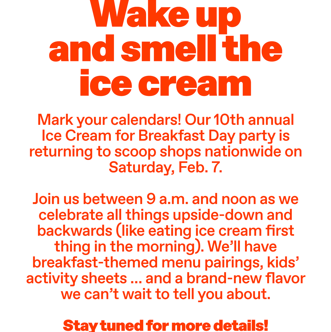 Ice Cream for Breakfast