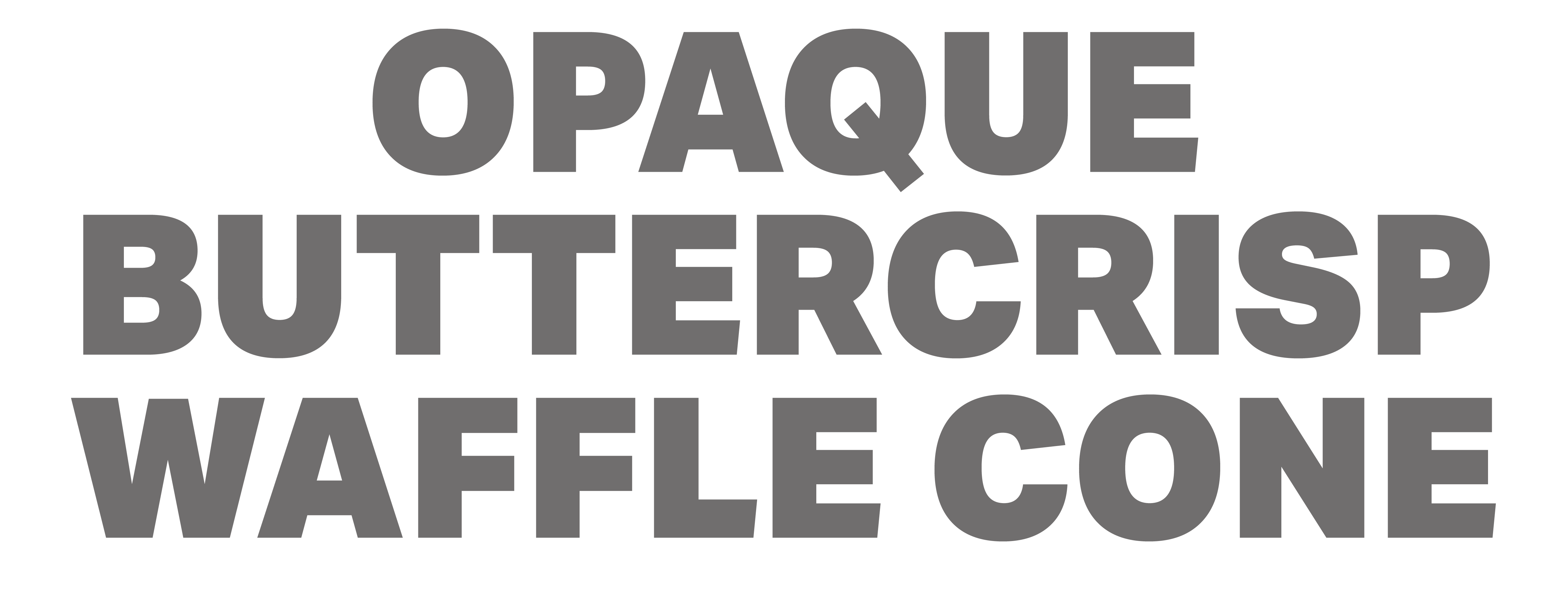 Opaque Buttercrisp Waffle Cone