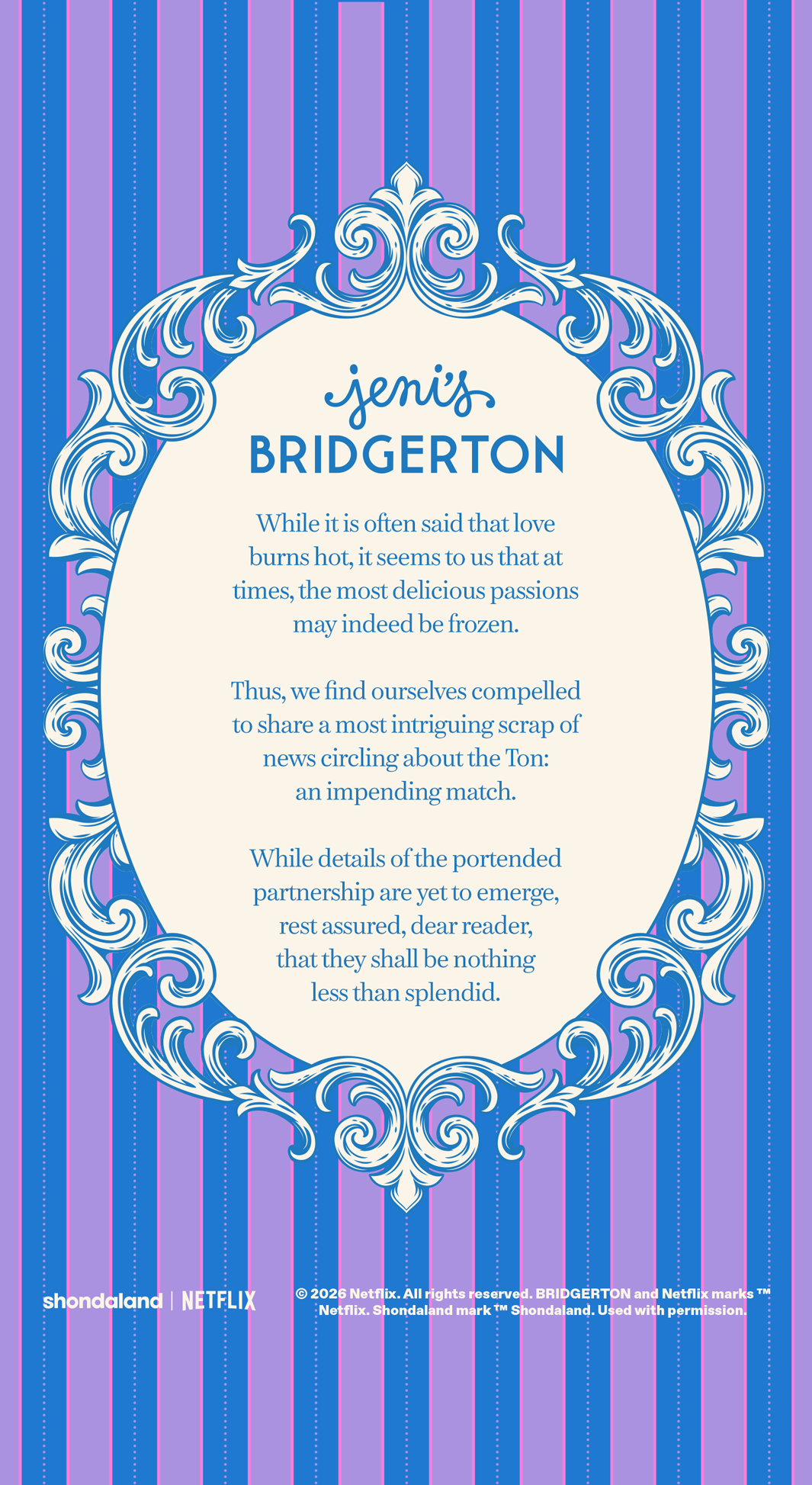 JENI’S x BRIDGERTON 