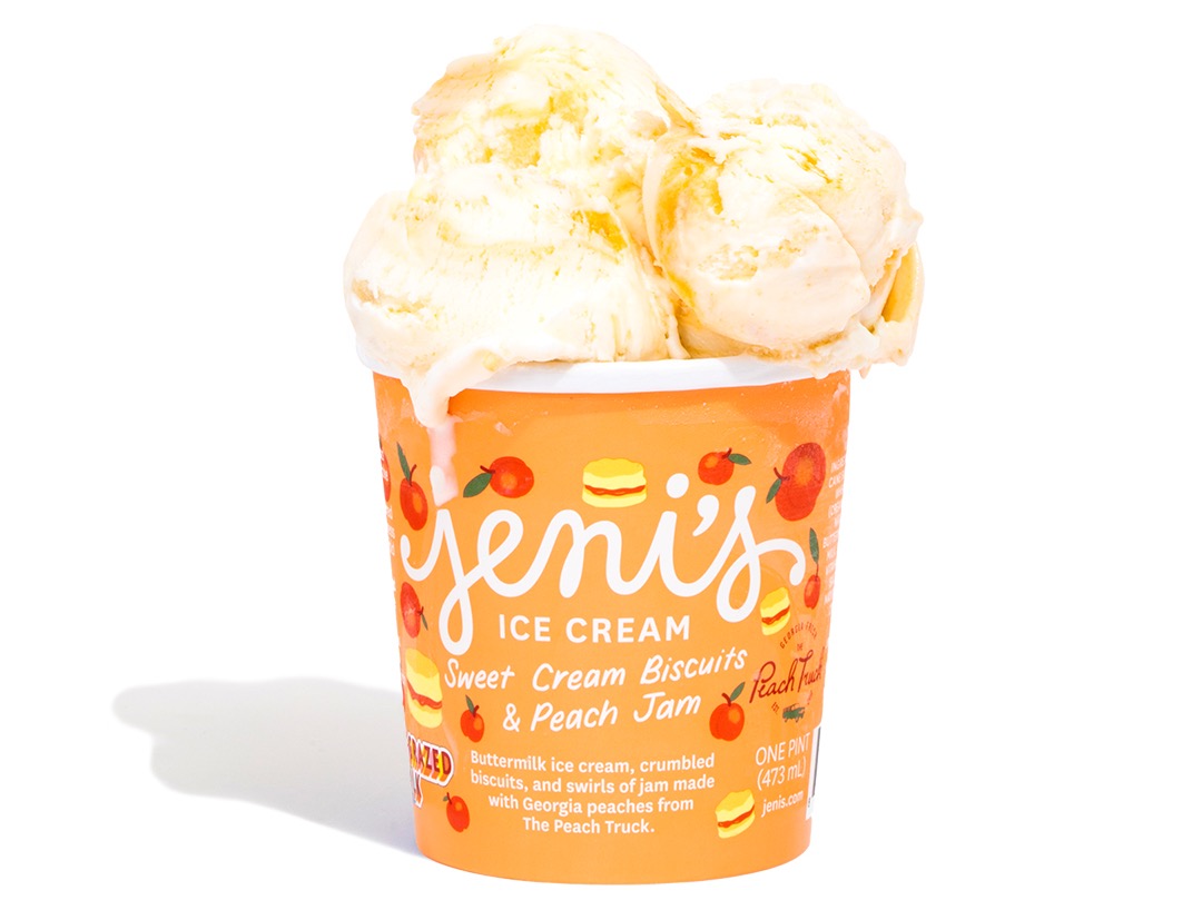 Sweet Cream Biscuits & Peach Jam