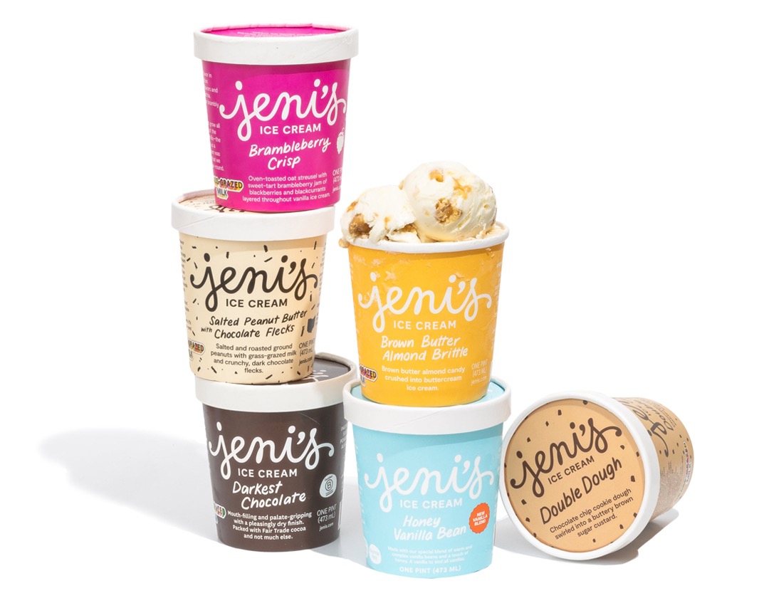 6 pints of Jeni's best selling ice creams