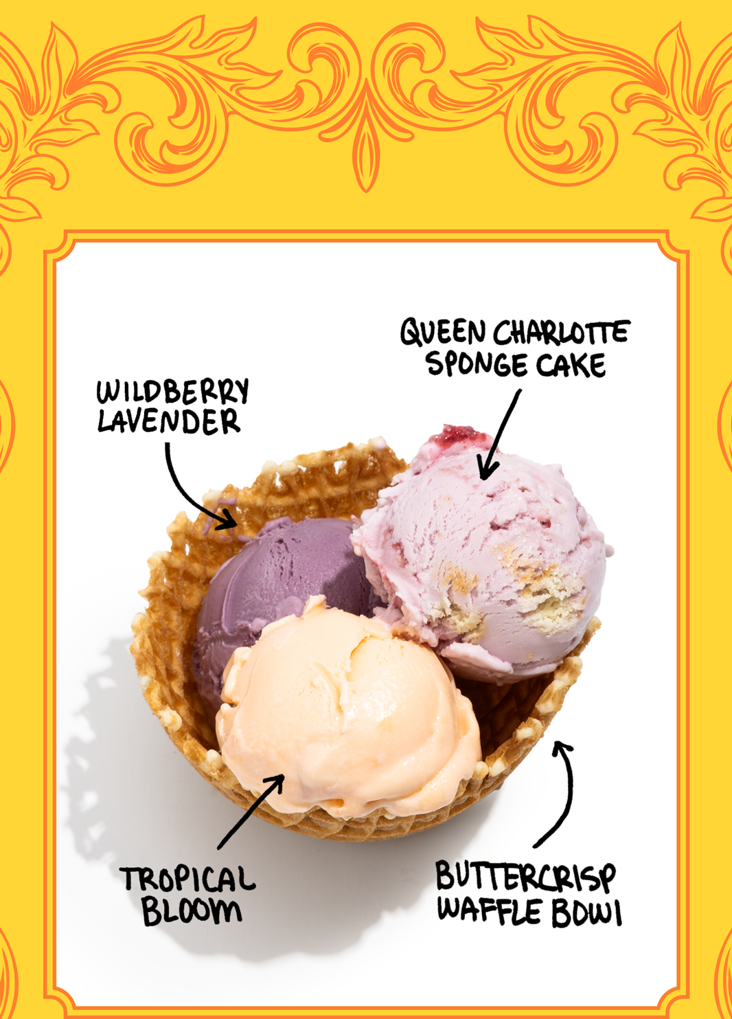 The Queen's Diamond ice cream pairing