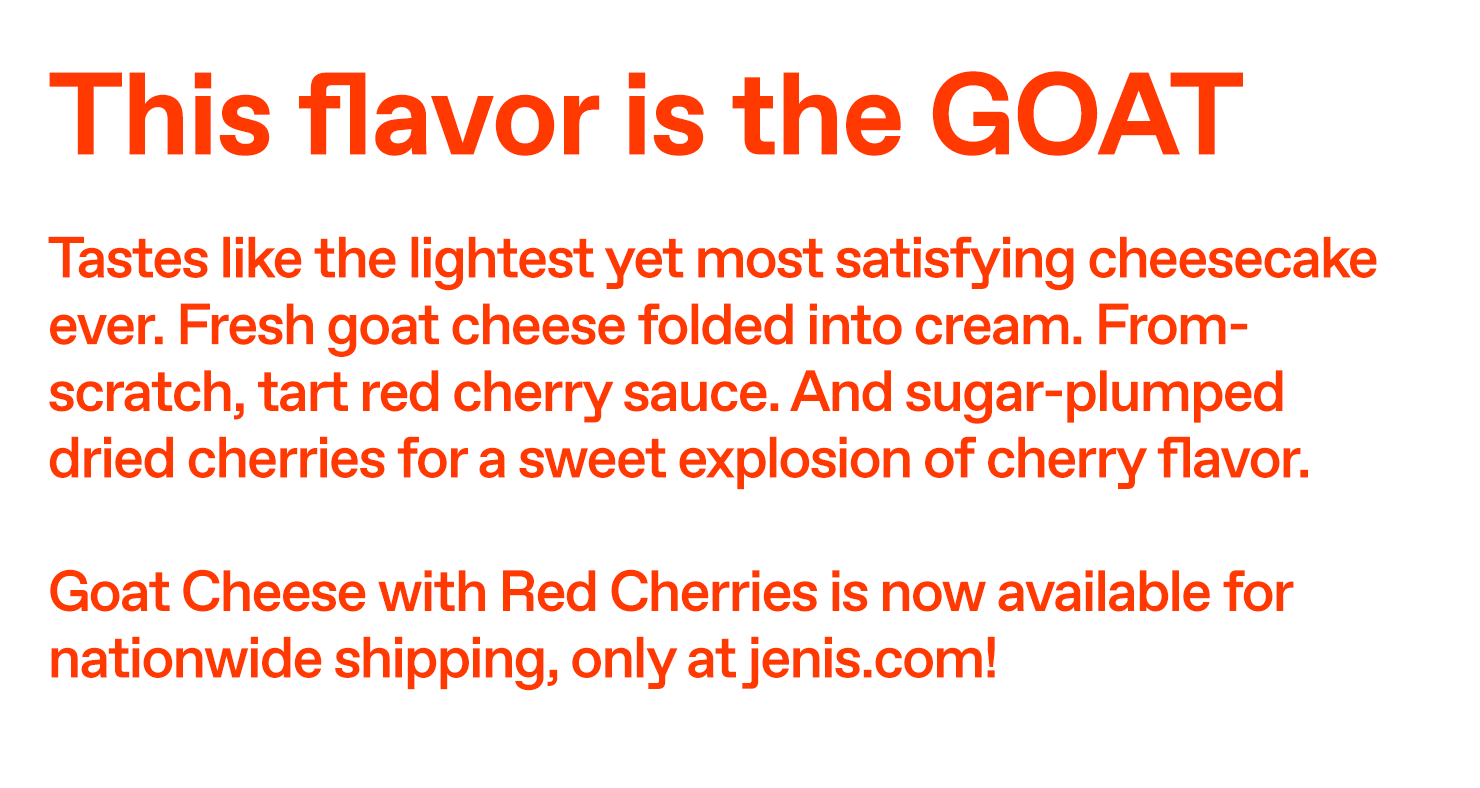 Goat Cheese with Red Cherries Goat Cheese with Red Cherries