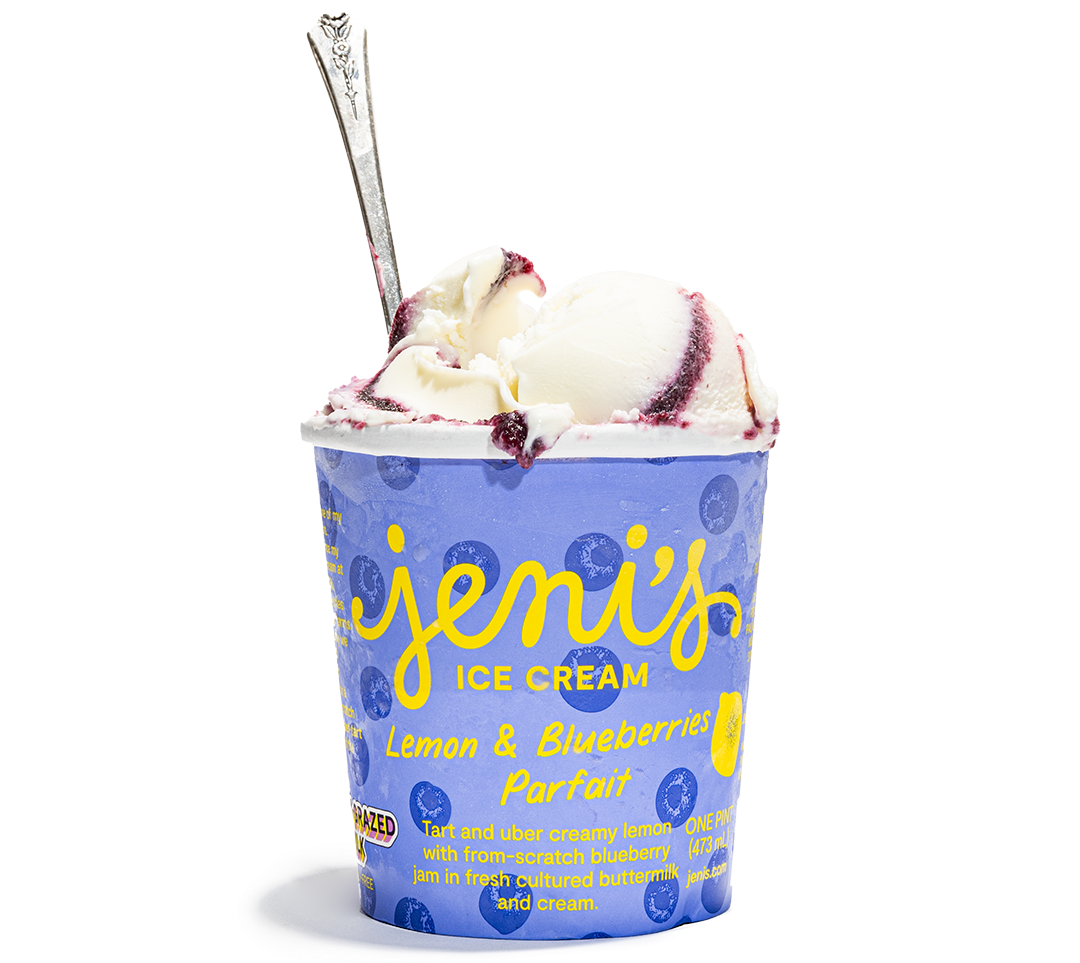 Lemon & Blueberries Parfait ice cream