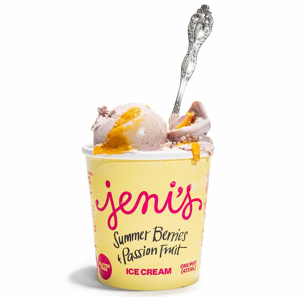 Summer Berries & Passion Fruit ice cream