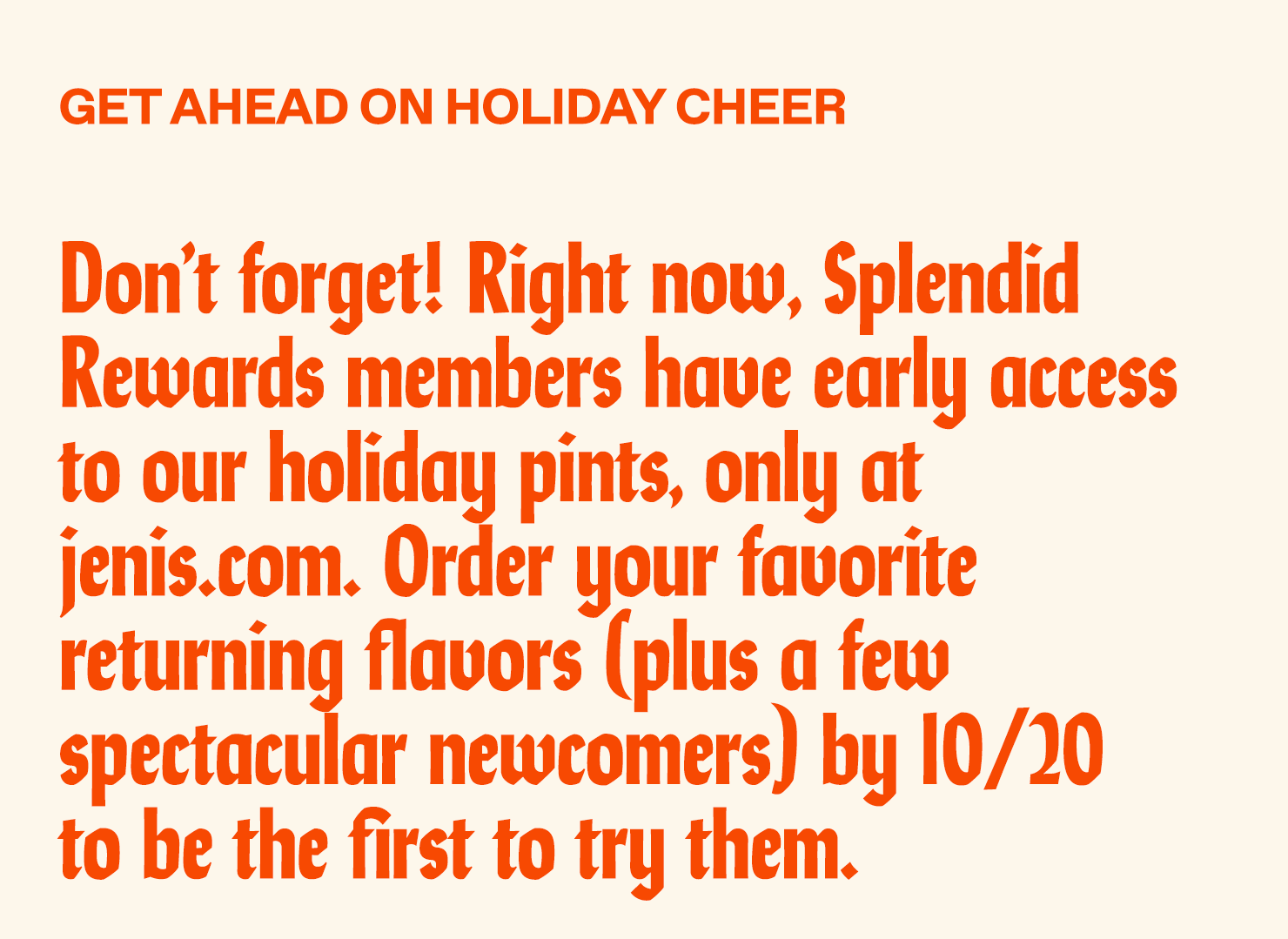 Splendid Holiday Early Access