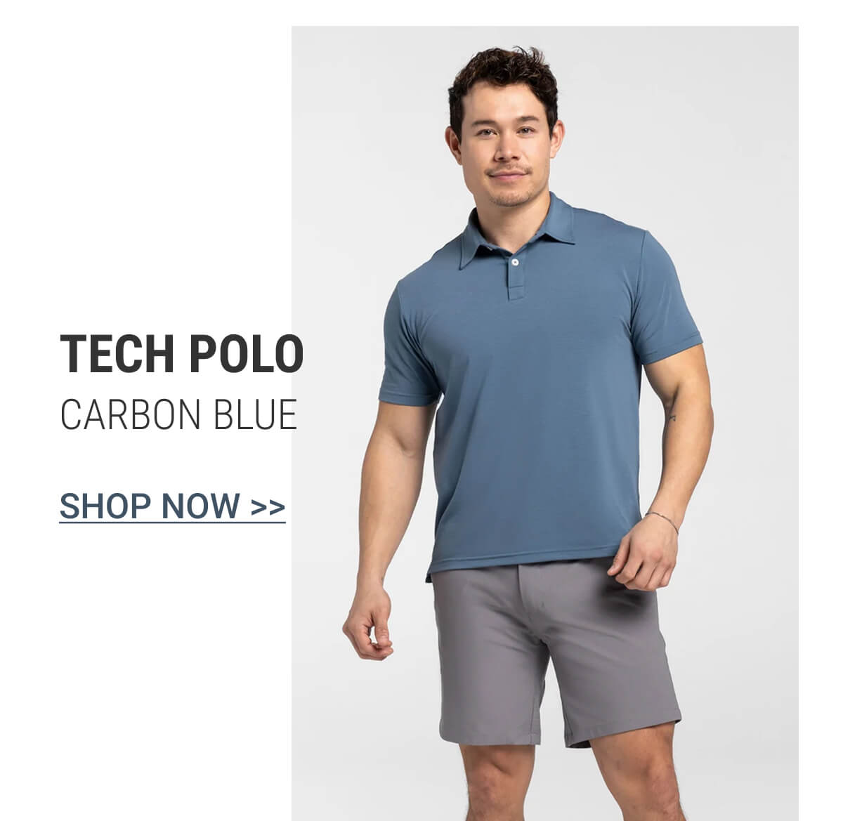 Carbon Blue Tech Polo