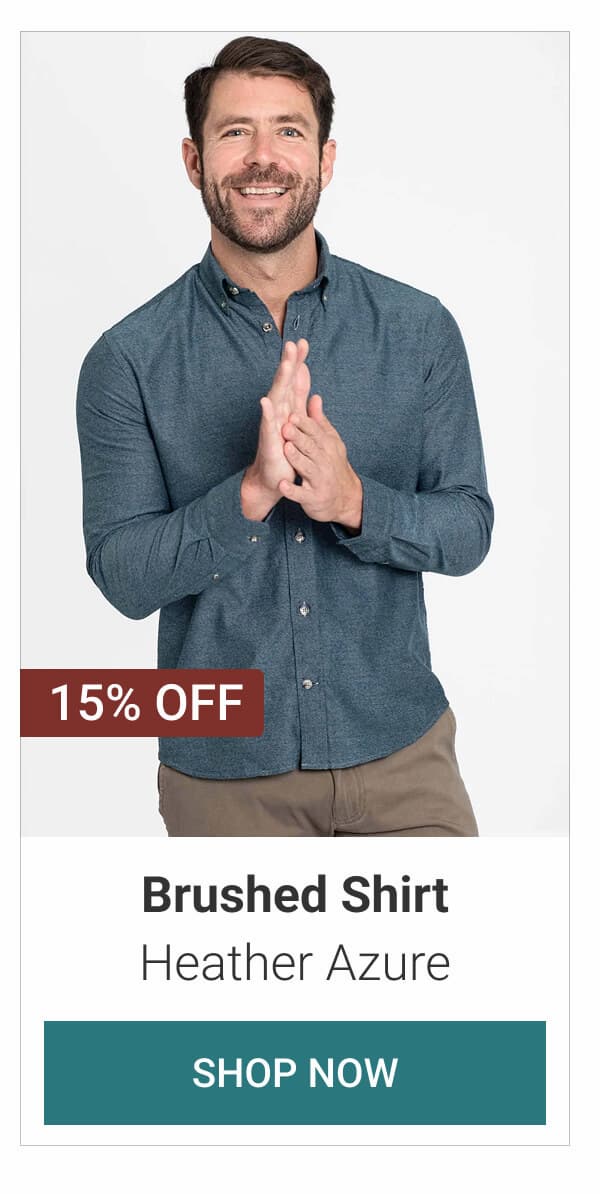 Heather Azure Brushed Shirt