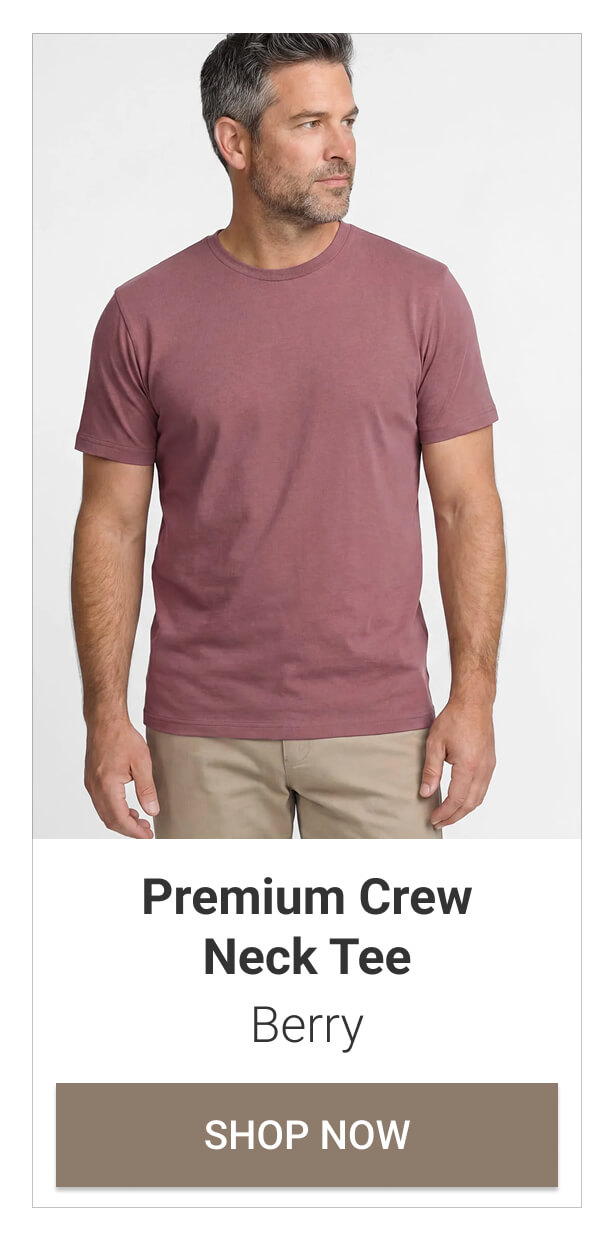 Berry Premium Crew Neck Tee