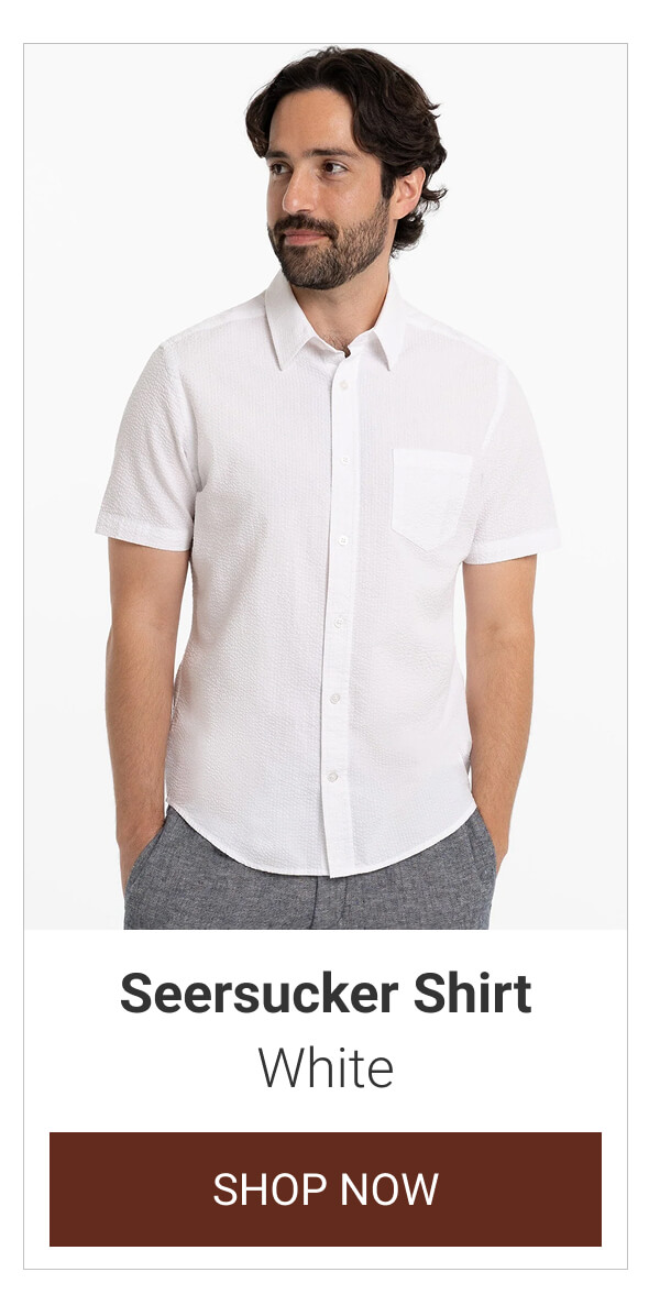 White Seersucker Shirt