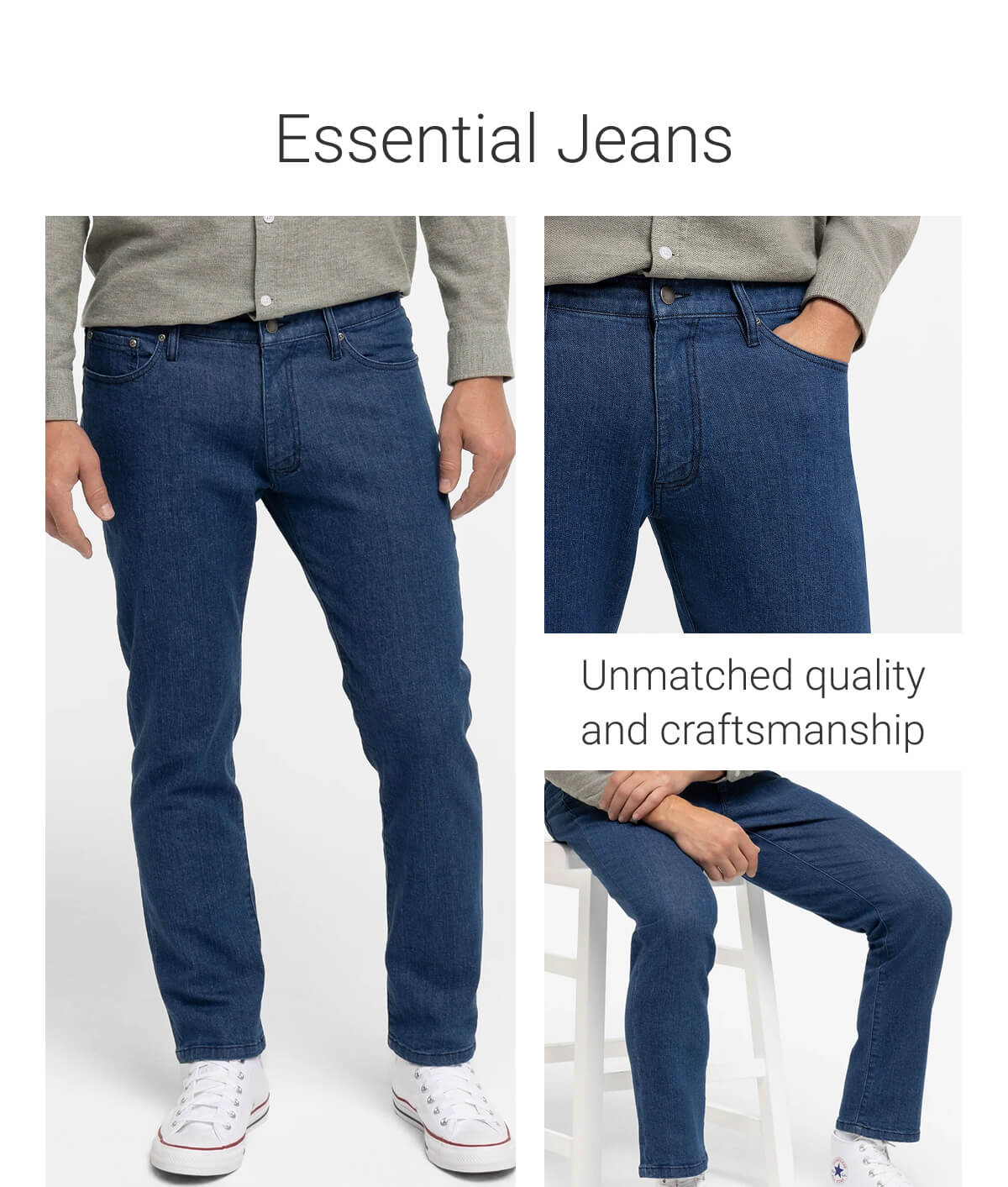Blue Wash Essential Jeans