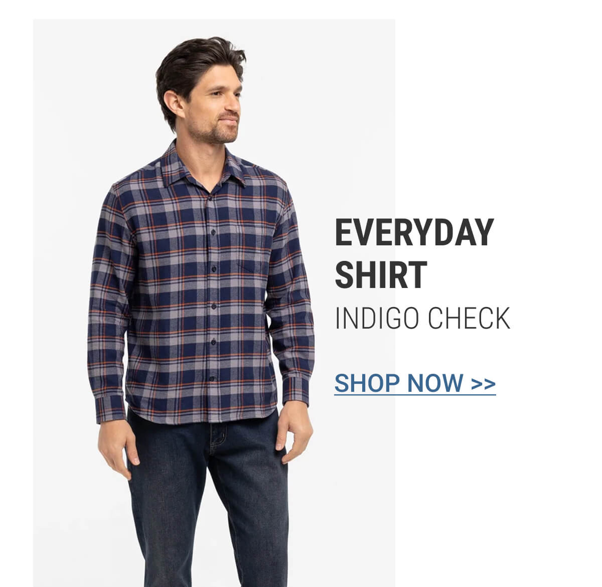 Indigo Check Everyday Shirt
