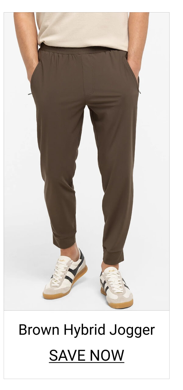 Brown Hybrid Jogger