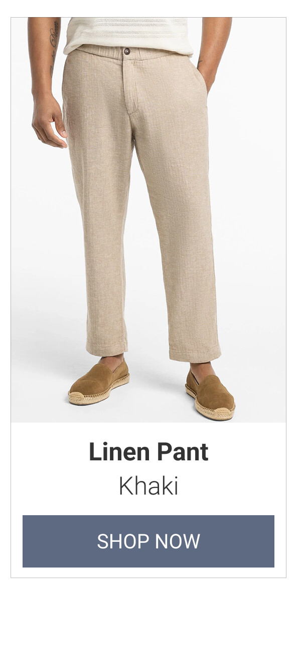 Khaki Linen Pant