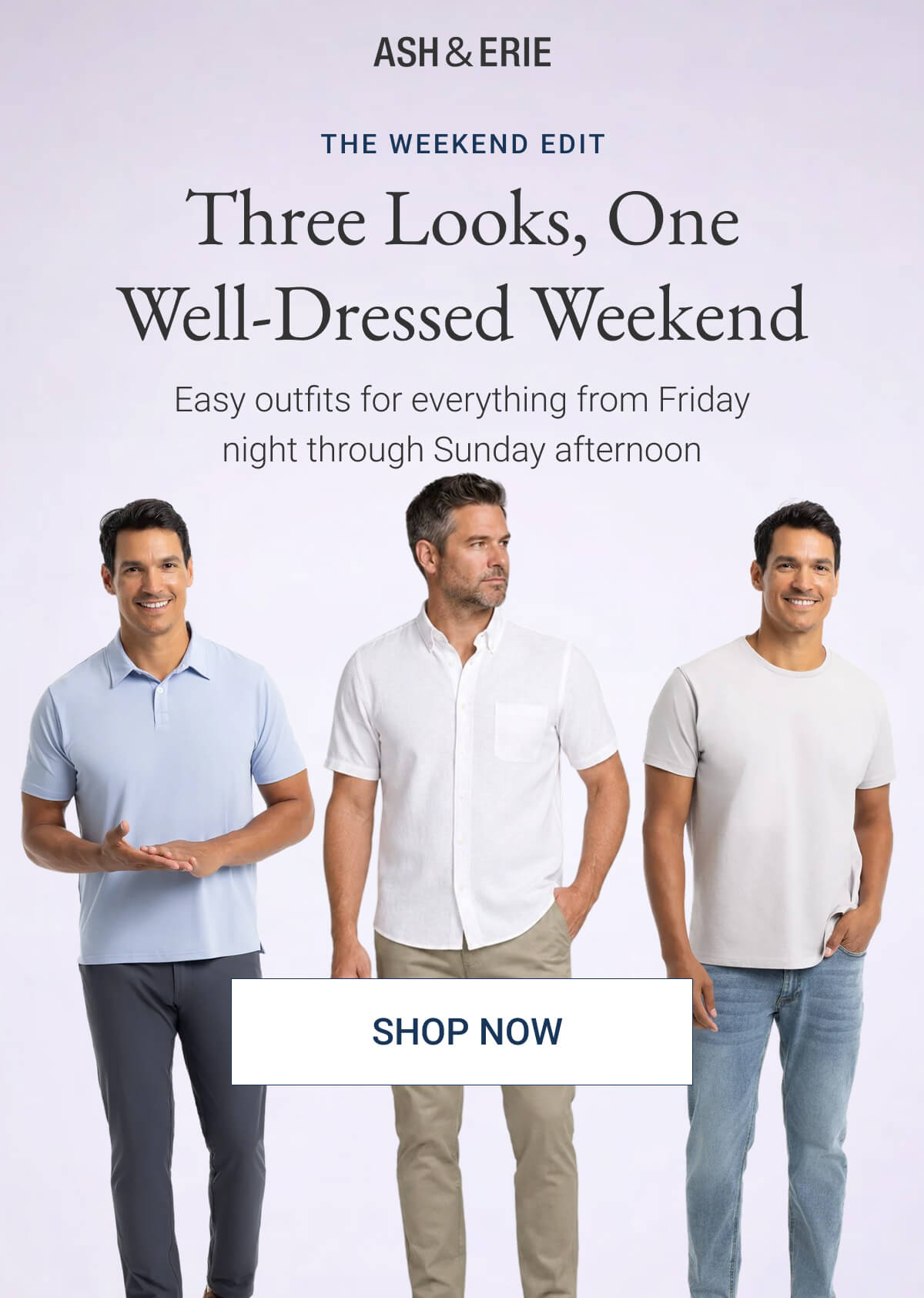 Three Looks, One Well-Dressed Weekend