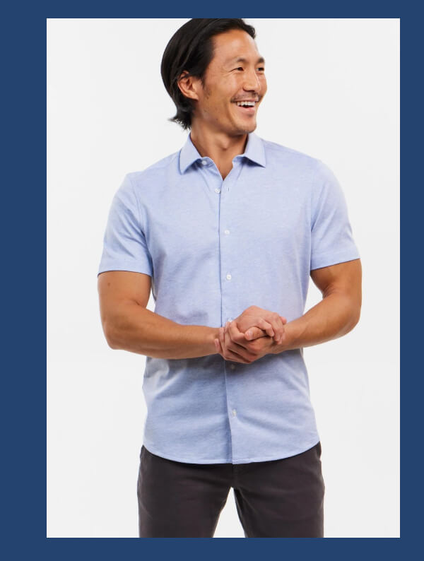 Light Blue Performance Stretch Shirt