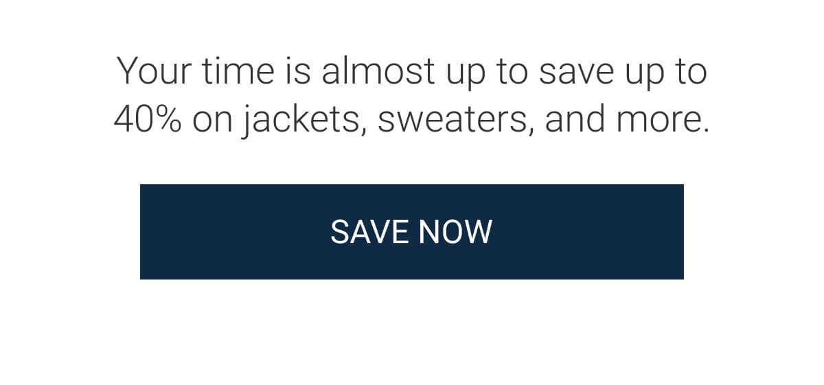 Your time is almost up