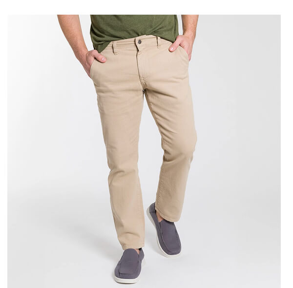 Khaki Straight Fit Chino
