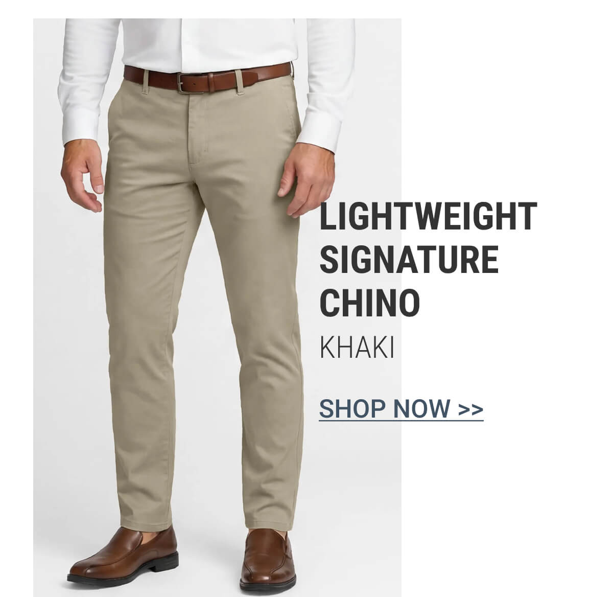 Khaki Lightweight Signature Chino