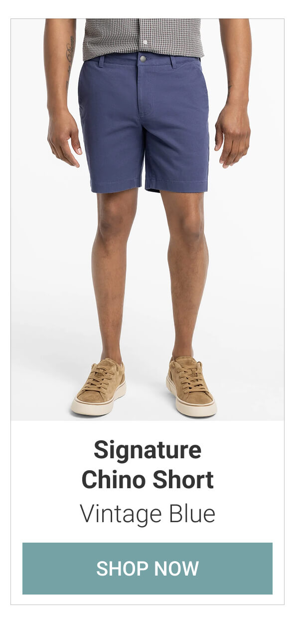 Vintage Blue Signature Chino Short