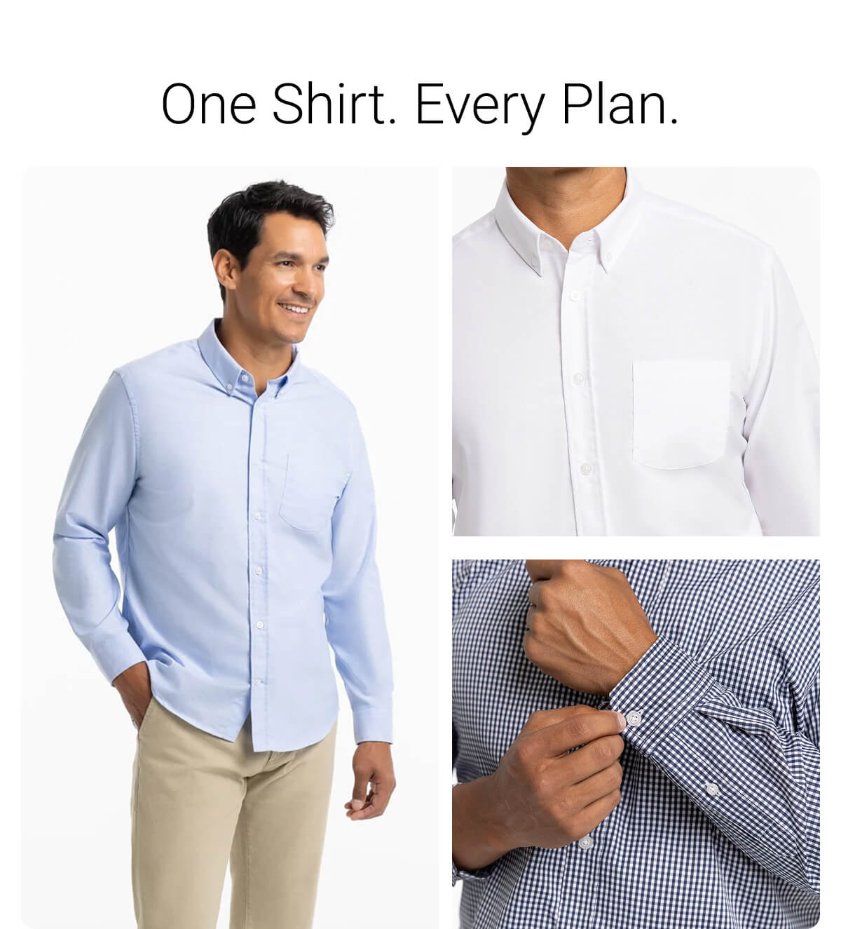 One Shirt. Every Plan.