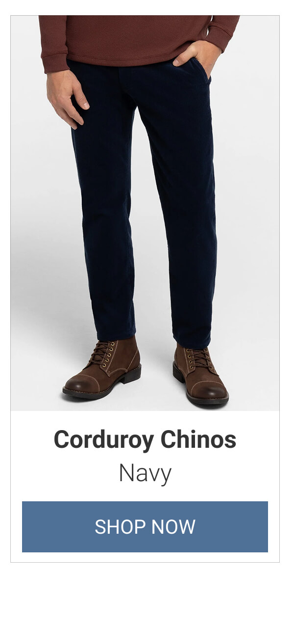 Navy Corduroy Chinos