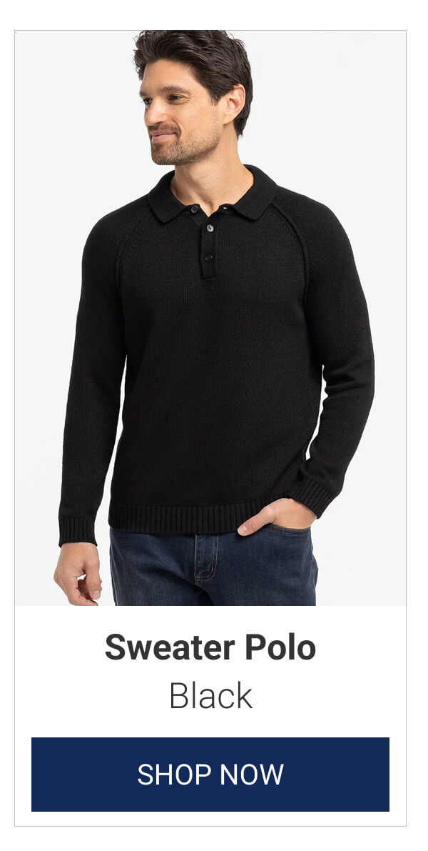 Black Sweater Polo