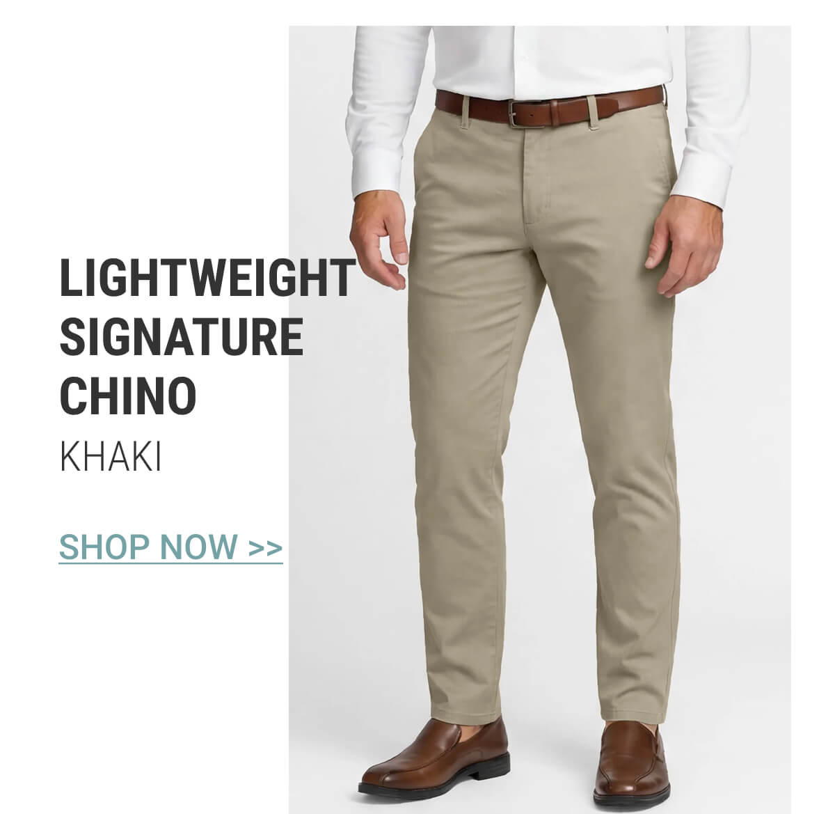 Khaki Lightweight Signature Chino