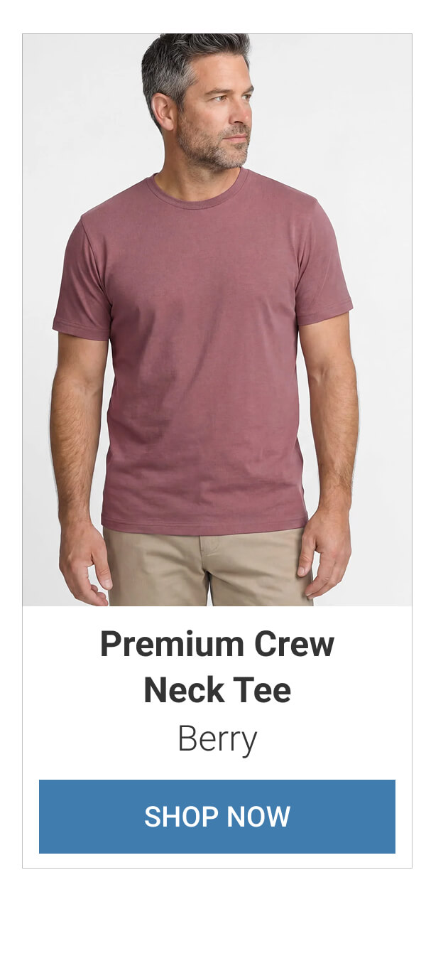 Berry Premium Crew Neck Tee