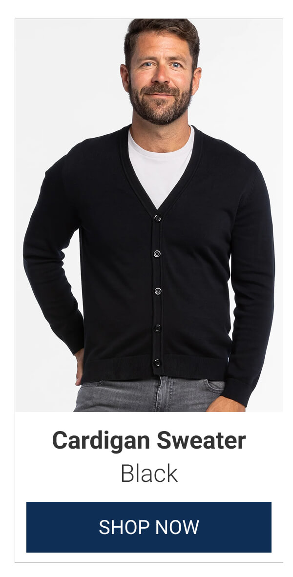 Black Cardigan Sweater