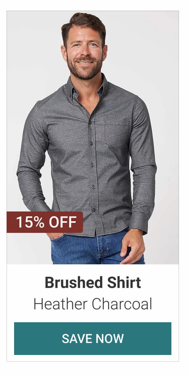 Heather Charcoal Brushed Shirt