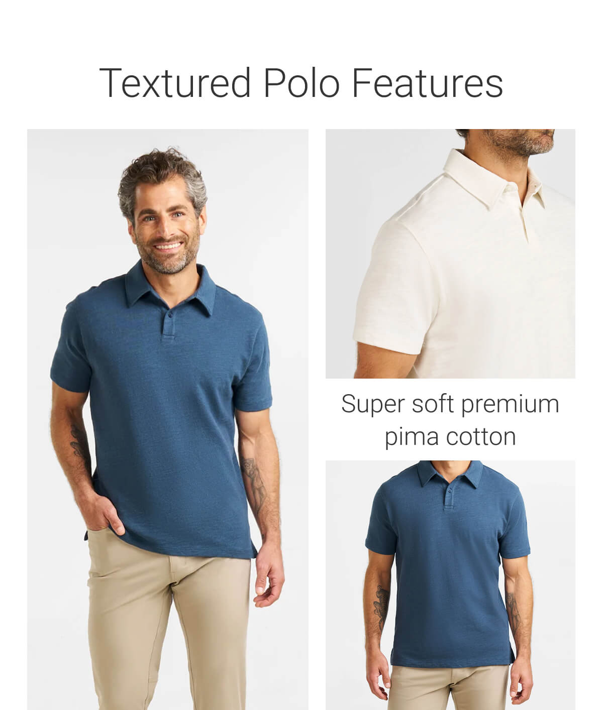 Textured Polo Features