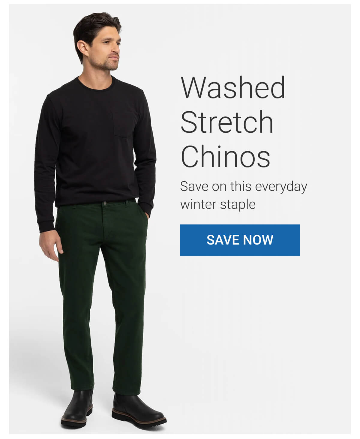 Save on Washed Stretch Chinos