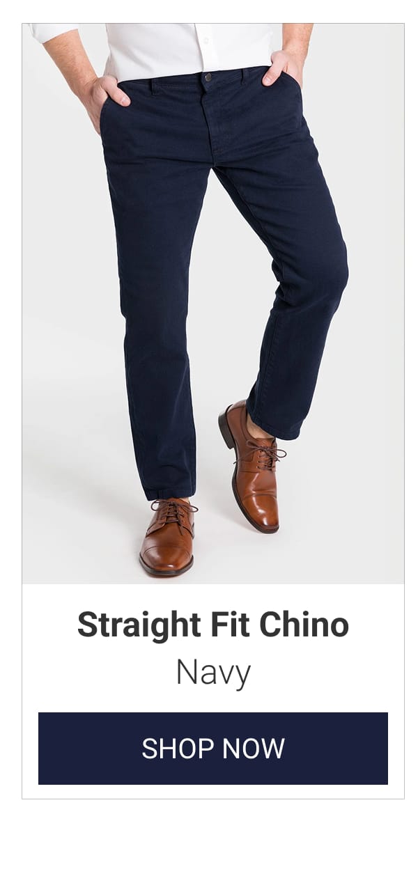 Navy Straight Fit Chino