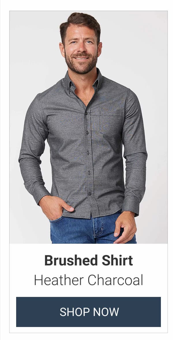 Heather Charcoal Brushed Shirt